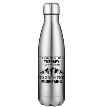 Hiking I Don't Need Therapy Stainless Steel Water Bottle